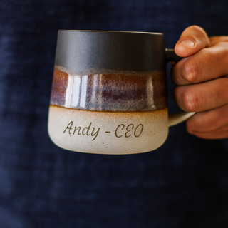 Ceramic Mug with Customisable Engraving