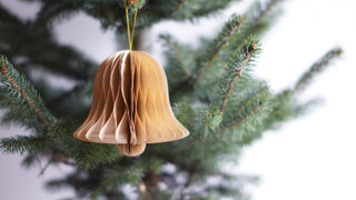 Brown Bell Shaped Paper Christmas Decor