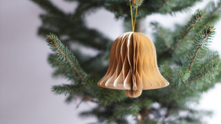 Brown Bell Shaped Paper Christmas Decor