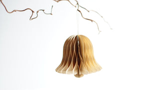 Brown Bell Shaped Paper Christmas Decor