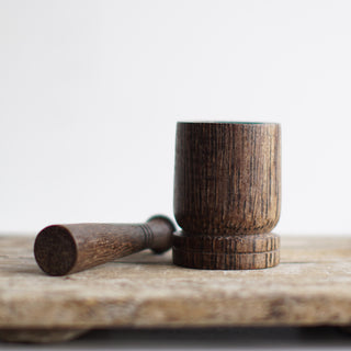 Wooden Pestle and Mortar - So At Nature