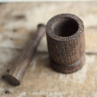 Wooden Pestle and Mortar - So At Nature