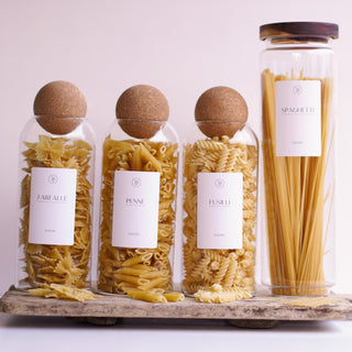 Glass Pasta Jars Storage Set - So At Nature