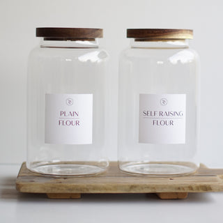 Plain Flour & Self Raising Flour Storage Container Set 1.2L, 2.0L, 2.5L - So At Nature