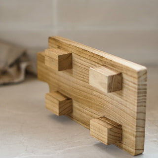 wooden tray with foot