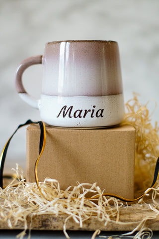 Ceramic Mug with Customisable Engraving
