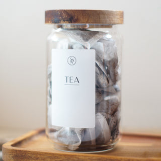 Tea Coffee Sugar Canisters, 800ml Jars with Airtight Lid