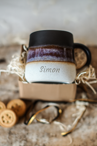 Ceramic Mug with Customisable Engraving