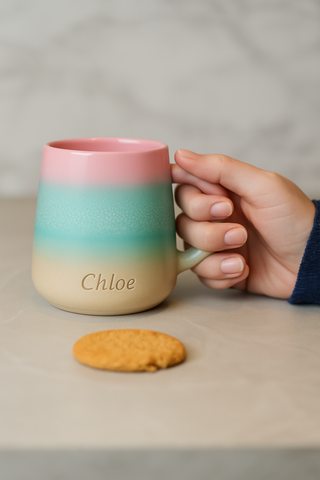 Ceramic Mug with Customisable Engraving