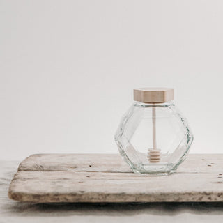Honey Jar With Wooden Dipper - Hani