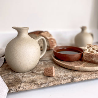 Ceramic Jug with Cork Stopper - Kande