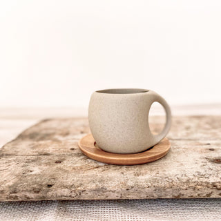 Ceramic Mug with Wooden Coaster - Magu
