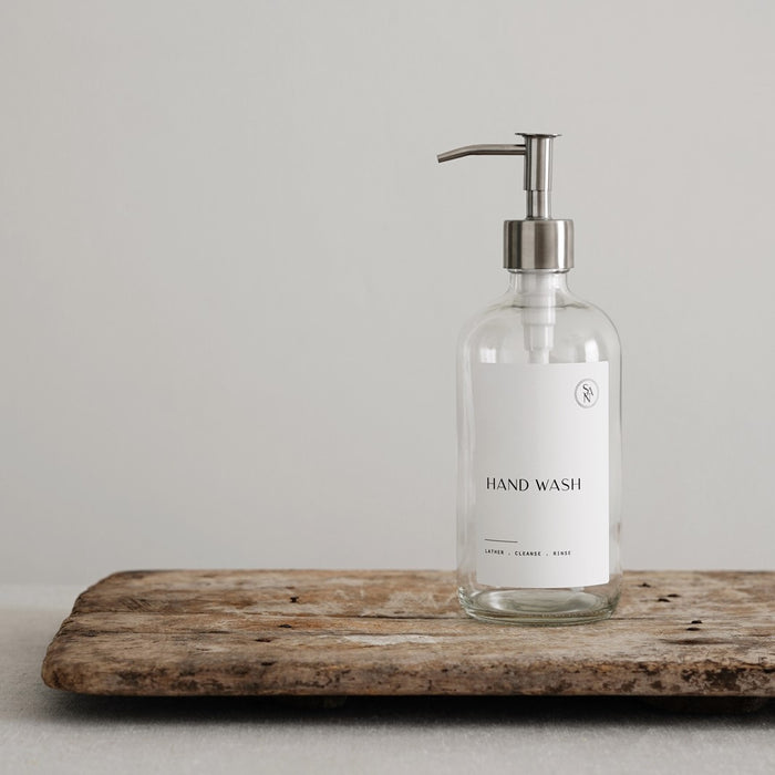 Premium 500ml Refillable Glass Pump Bottle, Sustainable Luxury Dispenser