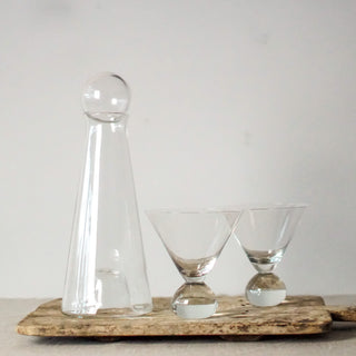 Cone Shaped Cocktail Glass With Ball Base - Kartio