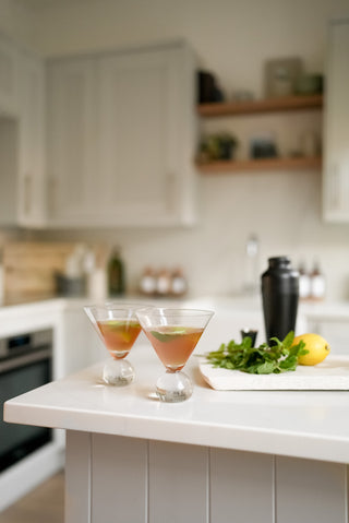 Cone Shaped Cocktail Glass With Ball Base - Kartio